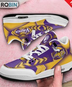 Minnesota Vikings Jordan 3 Sneakers