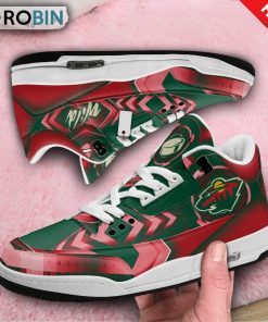 Minnesota Wild Jordan 3 Sneakers