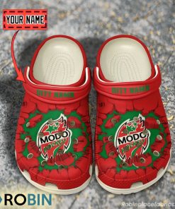 Modo Hockey Break Cracked Hole Design Crocs Shoes