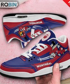 Montreal Canadiens Bugs Bunny Jordan 3 Sneakers