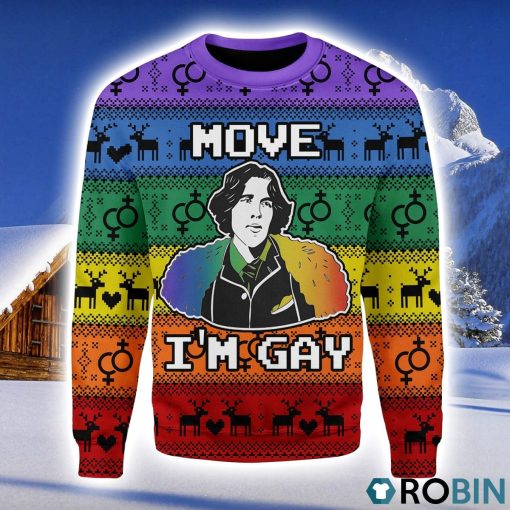 Move I’m Gay Christmas Ugly Sweater 3D