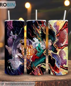 My Hero Academia Tumbler, Midoriya Izuku Deku 3D Printed Skinny Tumbler My Hero Academia Tumbler, Midoriya Izuku Deku 3D Printed Skinny Tumbler