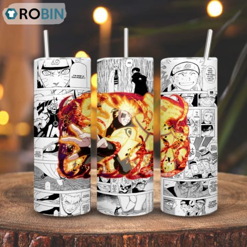 Naruto Uzumaki Six Path Sage Skinny Tumbler, Anime Naruto Gift