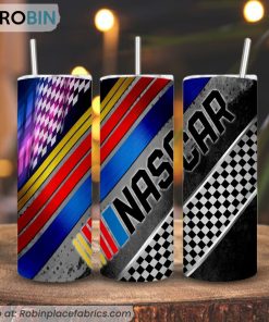 Nascar 3D Printed Skinny Tumbler, Car Auto Racing Tumbler