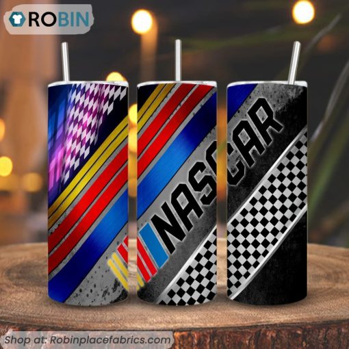Nascar 3D Printed Skinny Tumbler, Car Auto Racing Tumbler