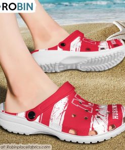 Nebraska Cornhuskers Ink Splash Crocs Shoes, Cornhuskers Unique Gifts Nebraska Cornhuskers Ink Splash Crocs Shoes, Cornhuskers Unique Gifts