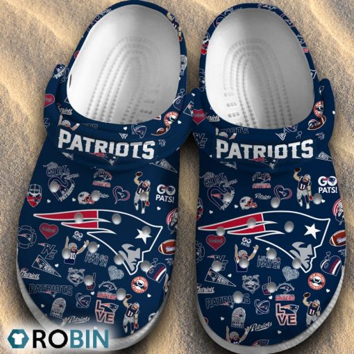 New England Patriots NFL Classic Crocs Shoes