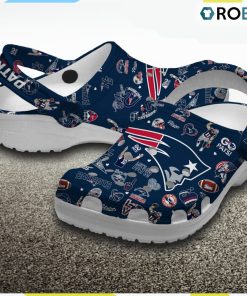 New England Patriots NFL Classic Crocs Shoes