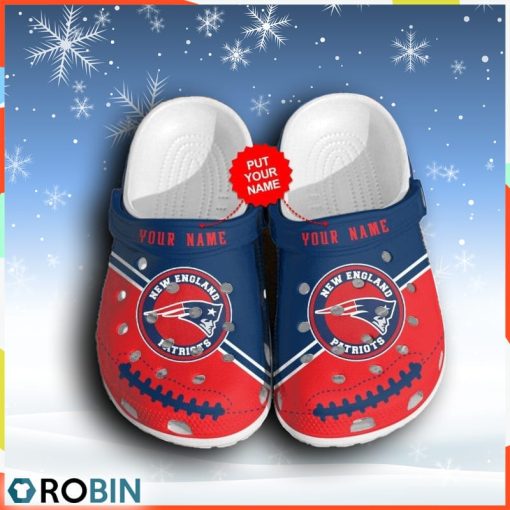 New England Patriots Personalized Custom For Nfl Fans Clog Shoes
