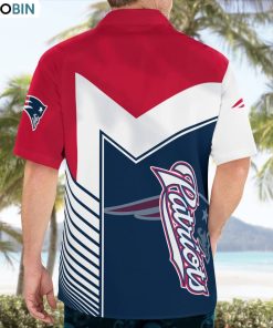 New England Patriots Standard AOP Button Shirt, New England Patriots Clothing