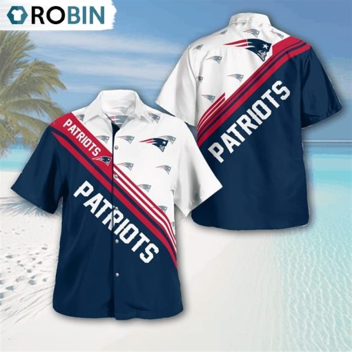 New England Patriots Standard Paradise Hawaiian Shirt, Patriots Gifts for Fans