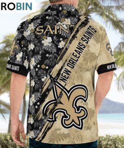 New Orleans Saints Mickey Mouse Floral Short Sleeve Hawaii Shirt, New Orleans Saints Merchandise