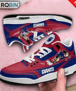 New York Giants Bugs Bunny Jordan 3 Sneakers