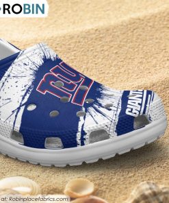 New York Giants Ink Splash Crocs Shoes, Giants Footwear