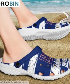 New York Giants Ink Splash Crocs Shoes, Giants Footwear