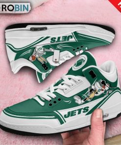 New York Jets Bugs Bunny Jordan 3 Sneakers