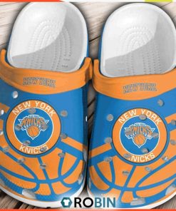 New York Knicks Basketball Club Shoes Comfortable Clogs Crocband For Men Women, Knicks Gifts for Fans
