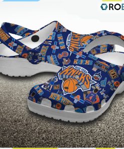 New York Knicks NBA Classic Crocs Shoes – style 1, Knicks Gifts for Fans