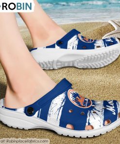 New York Mets Ink Splash Crocs Shoes, Mets Merchandise