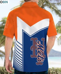 New York Mets Standard AOP Button Shirt, New York Mets Gifts