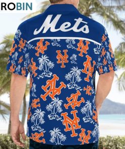 New York Mets Tropical Hawaiian Shirt Limited Edition, New York Mets Team Gifts New York Mets Tropical Hawaiian Shirt Limited Edition, New York Mets Team Gifts