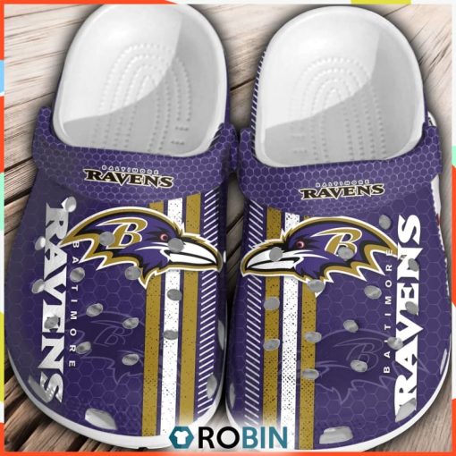 NFL Baltimore Ravens Football 3D Printed Classic Crocs Shoes