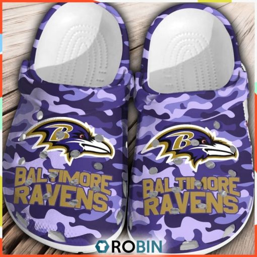 NFL Baltimore Ravens Football Classic Crocs, Custom NFL Crocs