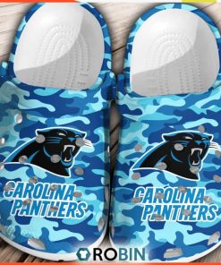 NFL Carolina Panthers Football 3D Classic Crocs, Custom NFL Crocs
