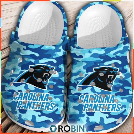 NFL Carolina Panthers Football 3D Classic Crocs, Custom NFL Crocs