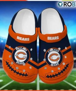 NFL Chicago Bears PolkaCrocsCrocs Comfortable Shoes For Men Women