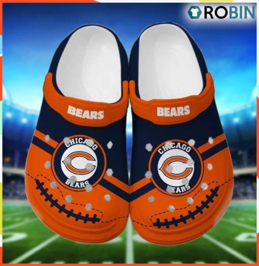 NFL Chicago Bears PolkaCrocsCrocs Comfortable Shoes For Men Women