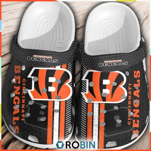 NFL Cincinnati Bengals Football 3D Classic Crocs, Custom NFL Crocs