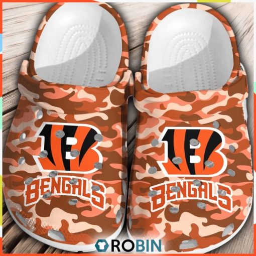 NFL Cincinnati Bengals Football Crocs Comfortable Shoes Classic For Men Women