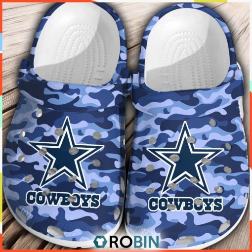 NFL Dallas Cowboys Football Shoes Crocs Comfortable For Men Women