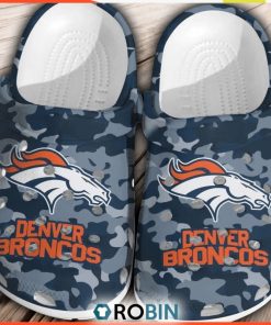 NFL Denver Broncos Football Comfortable Crocs Shoes For Men Women
