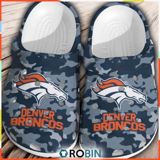 NFL Denver Broncos Football Comfortable Crocs Shoes For Men Women