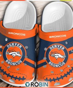 NFL Denver Broncos Football Shoes Comfortable Crocs Classic For Men Women