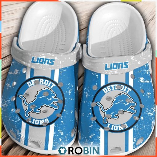 NFL Detroit Lions Football Comfortable Shoes Classic Crocs For Men Women