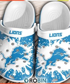 NFL Detroit Lions Football Comfortable Shoes Crocs For Men Women