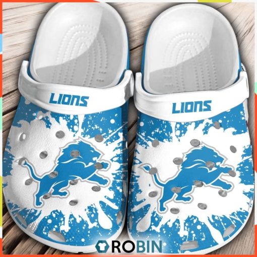 NFL Detroit Lions Football Comfortable Shoes Crocs For Men Women