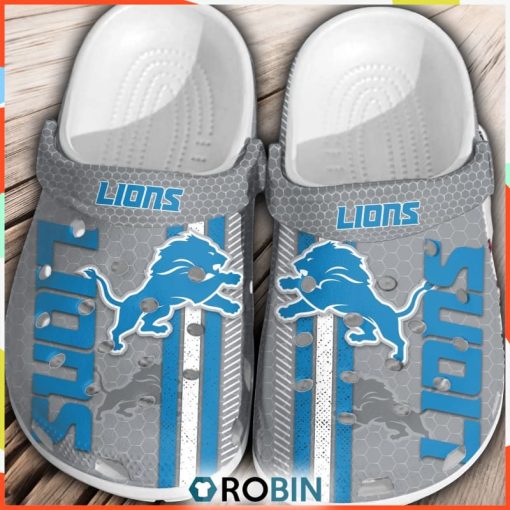 NFL Detroit Lions Football Crocs Shoes Comfortable For Men Women