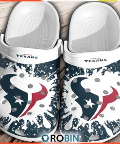 NFL Houston Texans Football Crocs Comfortable Gift Shoes For Men Women