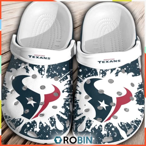 NFL Houston Texans Football Crocs Comfortable Gift Shoes For Men Women