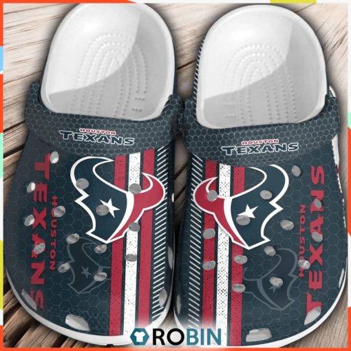 NFL Houston Texans Football Crocs Comfortable Shoes For Men Women