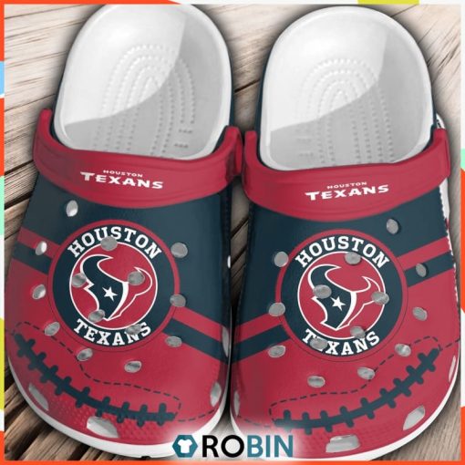 NFL Houston Texans Football Crocs Comfortable Shoes Gift For Men Women