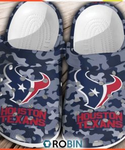 NFL Houston Texans Football Shoes Crocs Comfortable For Men Women NFL Houston Texans Football Shoes Crocs Comfortable For Men Women