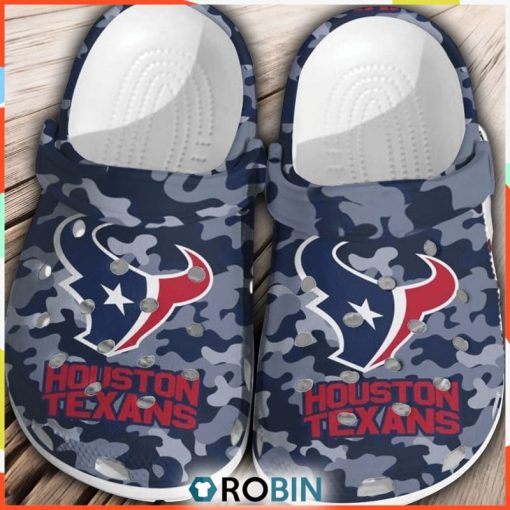 NFL Houston Texans Football Shoes Crocs Comfortable For Men Women
