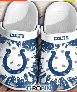 NFL Indianapolis Colts Football Shoes Comfortable Crocs For Men Women
