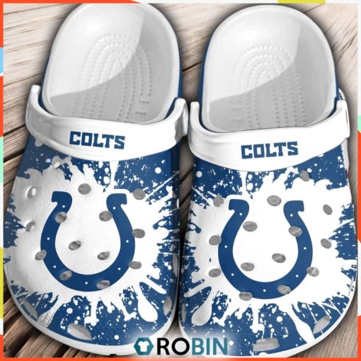 NFL Indianapolis Colts Football Shoes Comfortable Crocs For Men Women