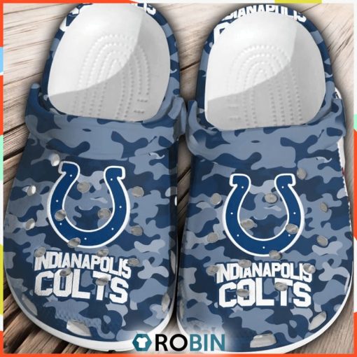 NFL Indianapolis Colts Football Shoes Crocs Comfortable For Men Women